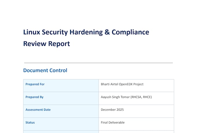secure, harden and optimize your linux server for production